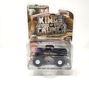2022 Greenlight 1992 Ford F250 BLACK STALLION 1:64 Kings of Crunch Series 11 (bt